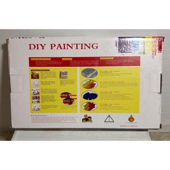 DIY Painting Kit With Floral Skull Design 40x50cm For Home Wall Decor - Picture 3 of 3